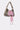 The MAKE IT FASHUN CAMO PURSE is a small camo bag with a wide strap, silver hardware, and pink satin ribbon lacing crisscrossed through metal eyelets on the front lace-up panel.