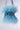 The WORTH IT ALL FEATHER PURSE is a light blue luxury handbag with a feathery texture and rhinestone-accented strap, set against a white background to highlight its monochromatic elegance.