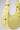 Close-up of the GET WITH THE TREND PU PURSE in light yellow faux leather, featuring silver buckles, a crescent shape, and a small attached pouch, set against a plain gray background.