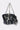 The ZIP IT CHARM PURSE is a black faux leather bag featuring big silver zipper pulls and bold chain handles, making it the ultimate statement accessory for street-style looks.
