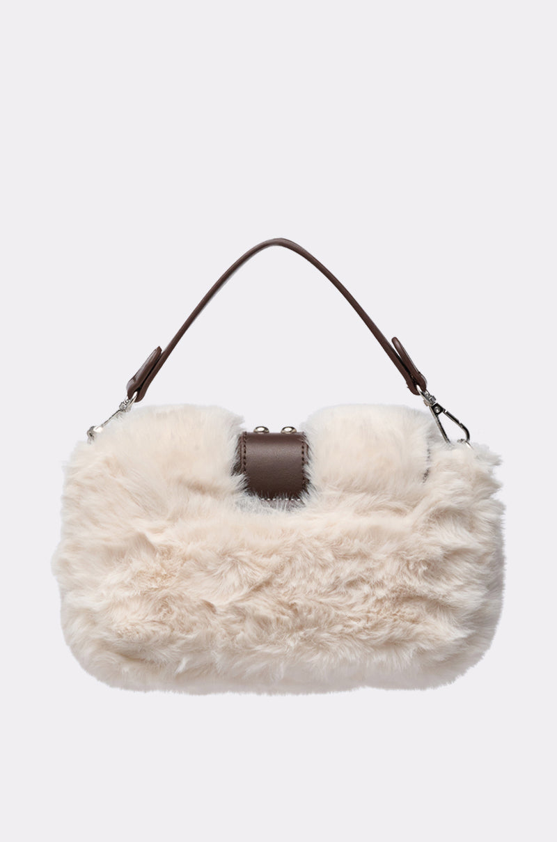TO ASPEN FAUX FUR PURSE – AKIRA