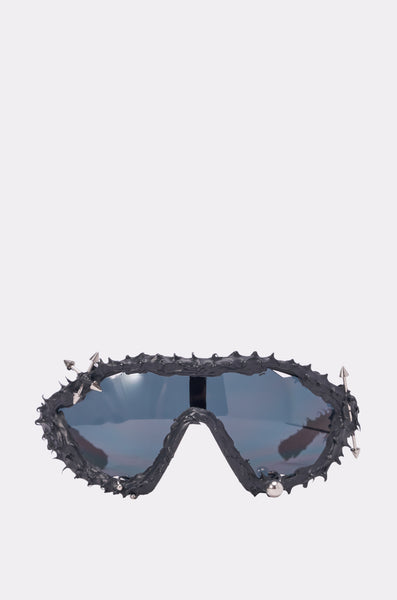 Danger Spikes Shield Sunglasses, Full Rim | AKIRA
