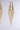 The ITS GIVING SEASON EARRING IN GOLD features gold chandelier earrings with intricate cascading chains of small rhinestones and elegant gemstone accents, all set against a plain gray background.
