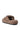 The AZALEA WANG HONOR TAN SANDAL, featuring a thick sole and open almond toe design, is showcased on a white background. Part of the loungewear collection, its brown fuzzy Sherpa exterior provides a cozy and comfortable look.