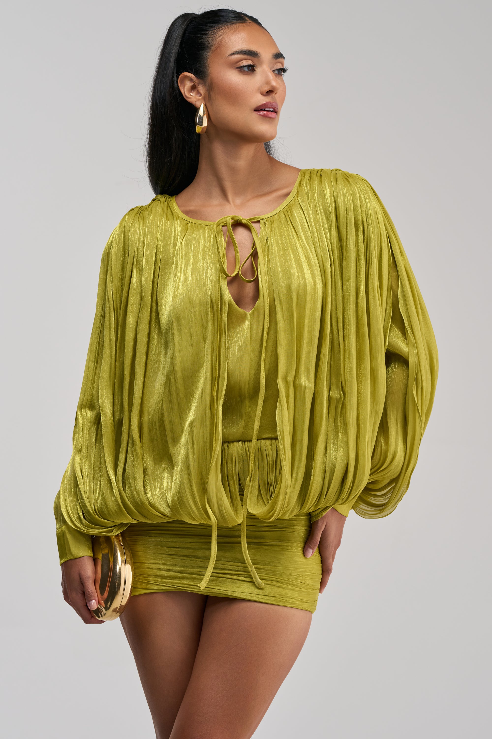 akira green dress Classy And Cute Chiffon Mini | Waist size:36 Pair with strappy stilettos Mens Casual Outfits Summer icon gown
