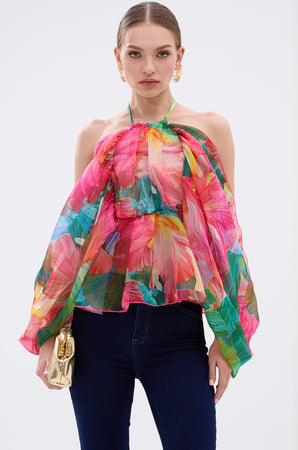 メーカー直売所 JAZZY FLORAL BLOUSE – AKIRA シャツ/ブラウス(長袖/七分)