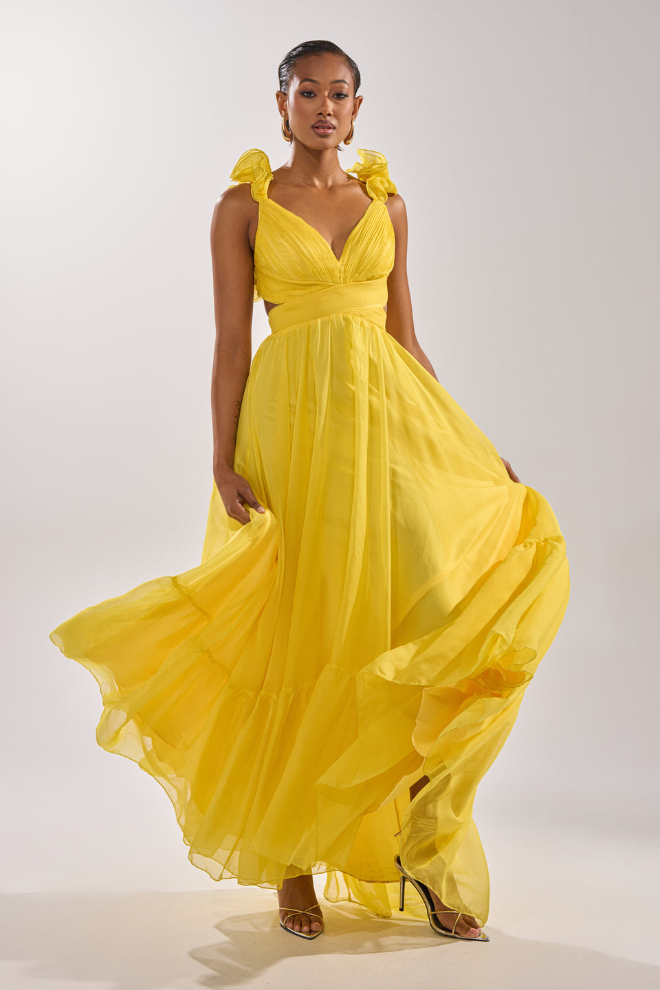 and yellow maxi dress DREAM GIRL MAXI DRESS IN YELLOW – AKIRA
