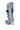The AZALEA WANG IMOGINE DENIM SNAP BOOT is a tall, light blue denim boot featuring ruffle details, decorative silver snaps, a side zipper, and a pointed toe stiletto heel, shown on a white background.