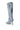 The AZALEA WANG IMOGINE DENIM SNAP BOOT is a knee-high, light blue denim boot featuring a pointed toe, silver stud accents, back zipper, and a slim stiletto heel.