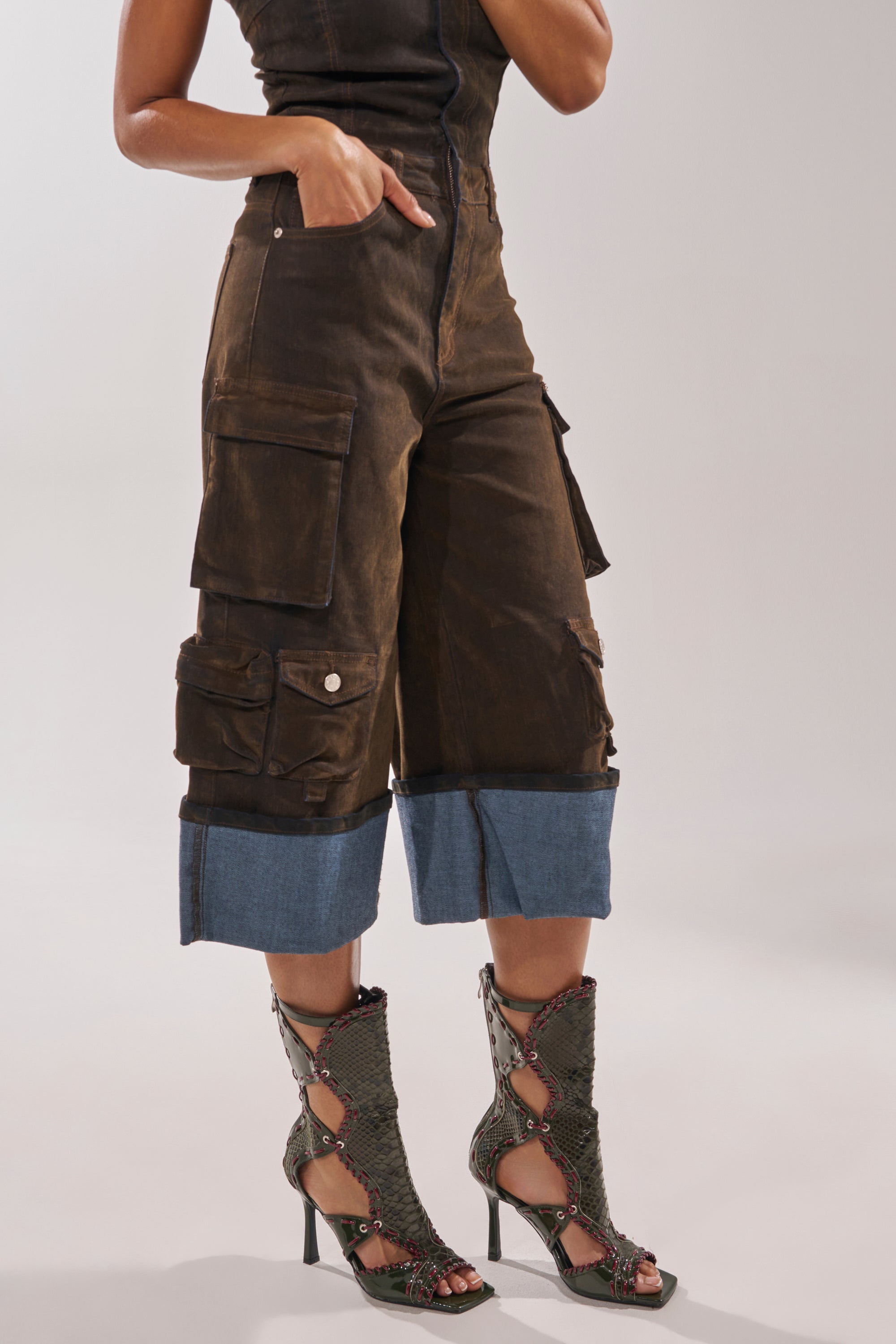 AZALEA WANG INDRANI OLIVE GLADIATOR SANDAL – AKIRA
