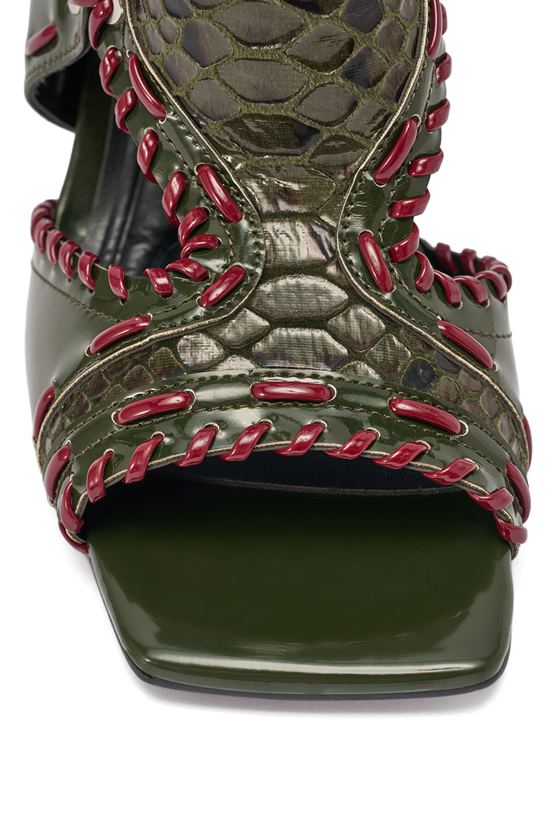 AZALEA WANG INDRANI OLIVE GLADIATOR SANDAL – AKIRA