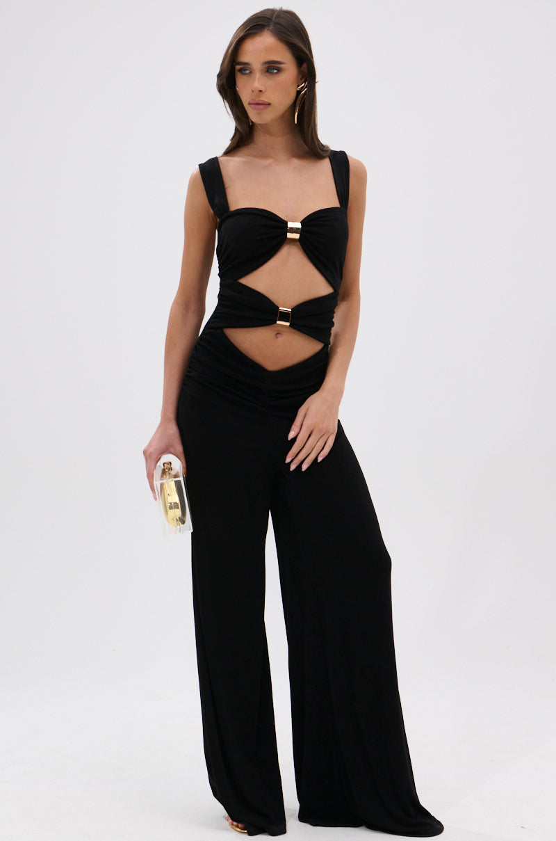 FOR EVERY OCCASION SLINKY JUMPSUIT IN BLACK – AKIRA