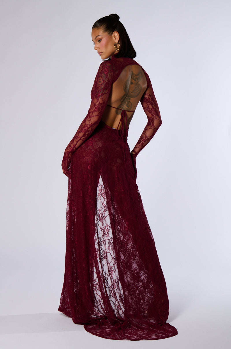 WORK THE ROOM LACE MAXI DRESS AKIRA WORK THE ROOM LACE MAXI DRESS AKIRA