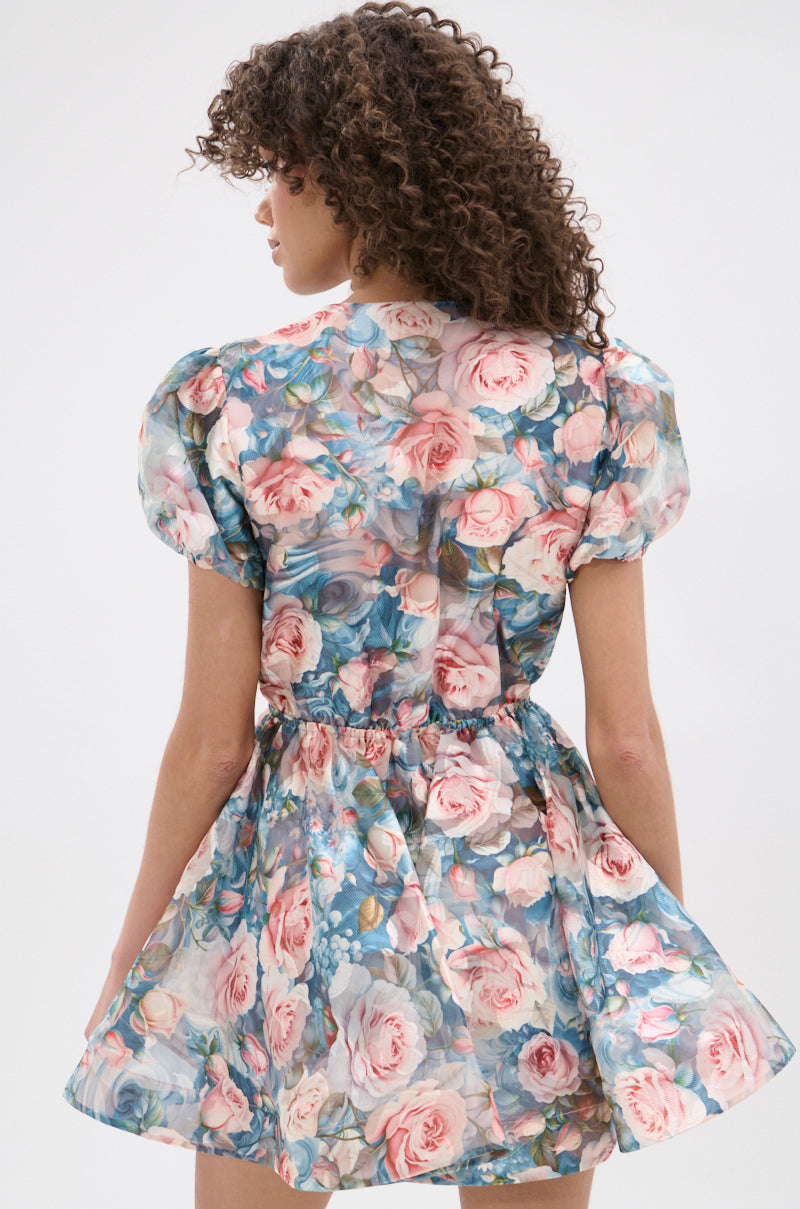 miya mini dress pink blue floral FLORALS IN SPRING? MINI DRESS – AKIRA