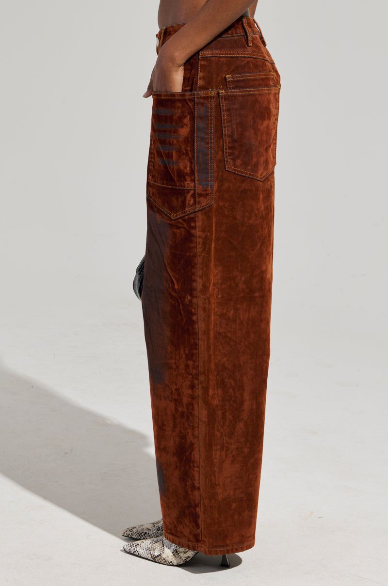 Suuri Velvet Pant- Spice