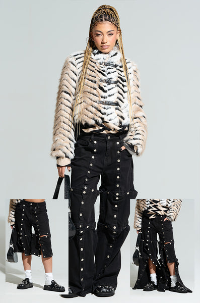 SNAP OUT OF IT DENIM PANT IN BLACK – AKIRA
