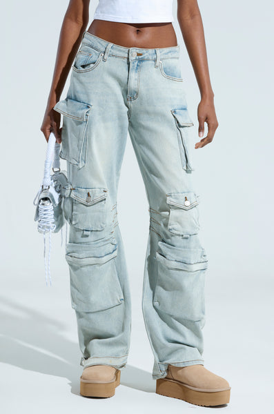 Wide-Leg Denim Cargo – Hern Project