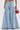 Seen from the back against a plain white background, a person holds a small red handbag in their right hand while wearing THE BEST ONE YET WIDE LEG DENIM, featuring vintage-inspired high-rise and dramatic wide-leg flares.