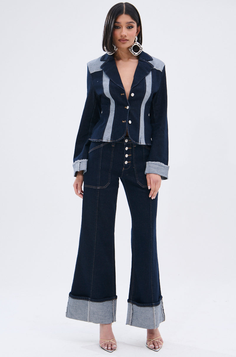 Amara Medium Wash Wide Leg Jeans