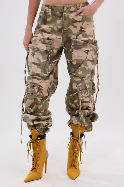 TAKE ME DOWN CAMO CARGO PANT – AKIRA