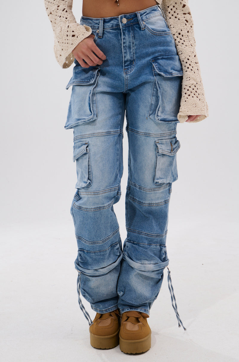 IRIS CARGO DENIM PANT – AKIRA