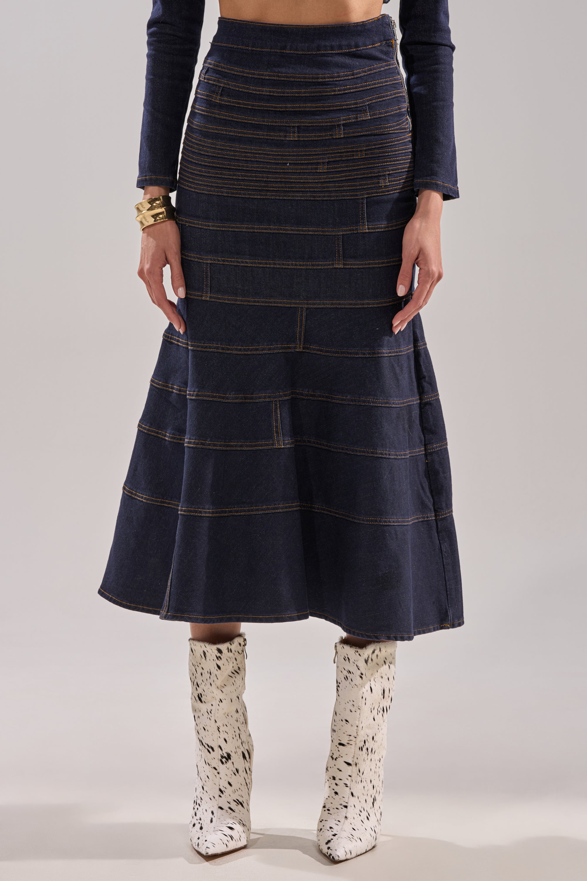 ALL ABOUT THAT DENIM MAXI SKIRT – AKIRA