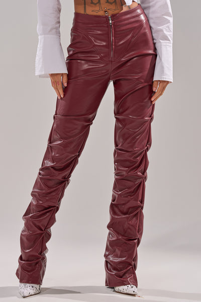 DOWN AND DIRTY FAUX LEATHER PANT – AKIRA