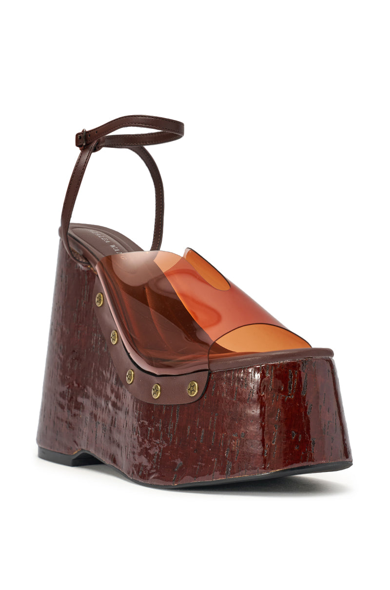 AZALEA WANG JENZA CHOCOLATE WEDGE – AKIRA