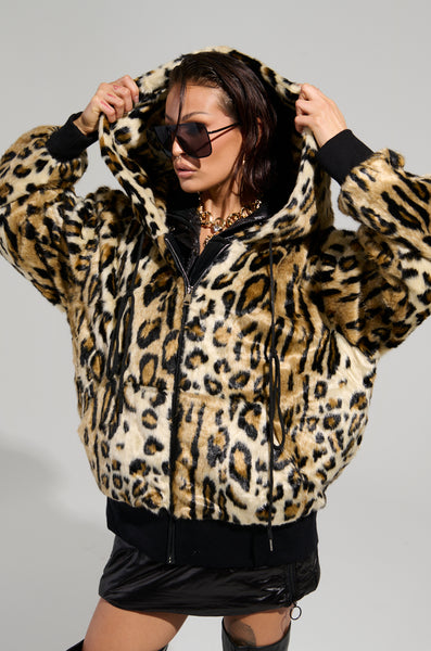 SYDNEY FAUX FUR ZIP UP HOODIE – AKIRA