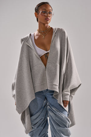 CREW LOVER OVERSIZED ZIP UP SWEATSHIRT – AKIRA