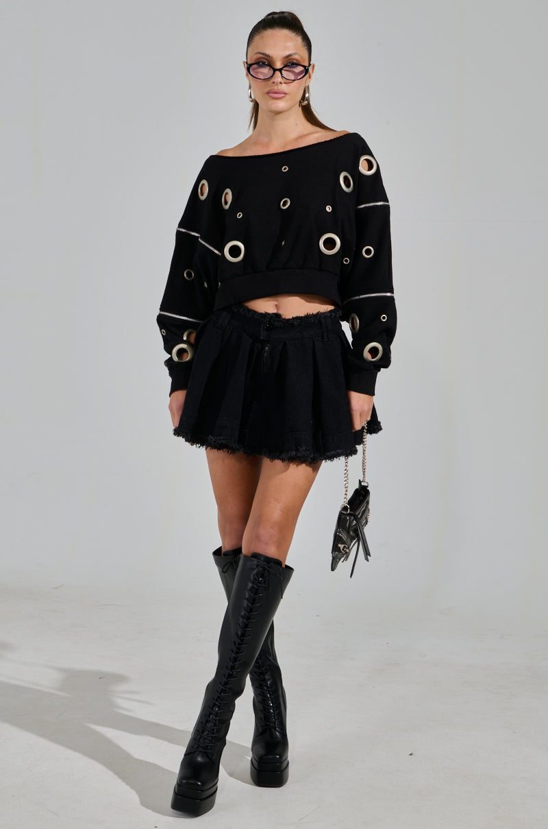 DREAMS VINTAGE ZIPPER DETAIL SWEATSHIRT – AKIRA