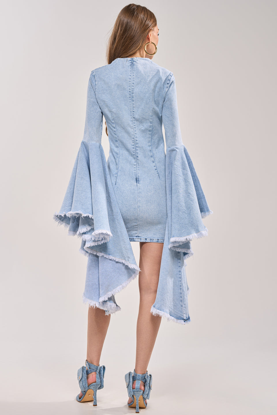 AKIRA Daydreamer Denim Mini Dress | Light Blue