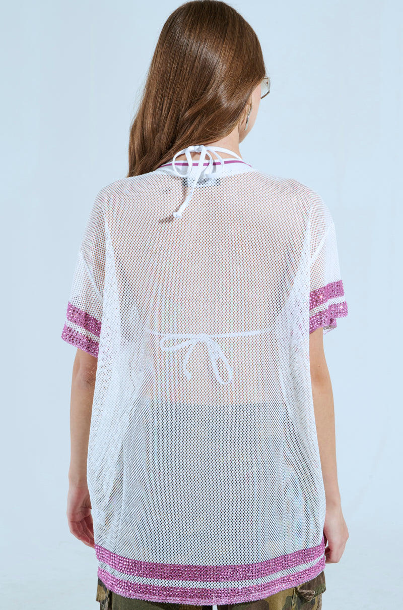 STOP LOOKING AT MY TITS MESH JERSEY – AKIRA