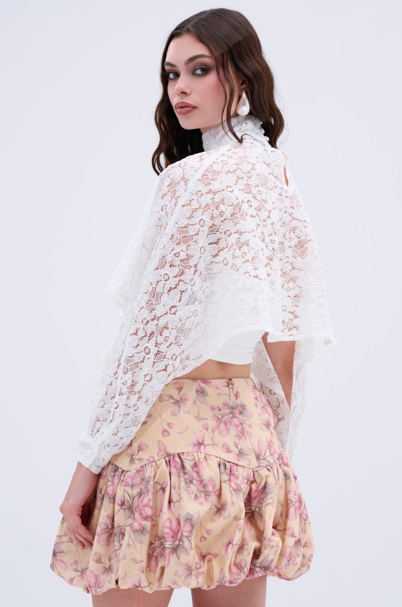 THE PERFECT LONG SLEEVE LACE BLOUSE – AKIRA
