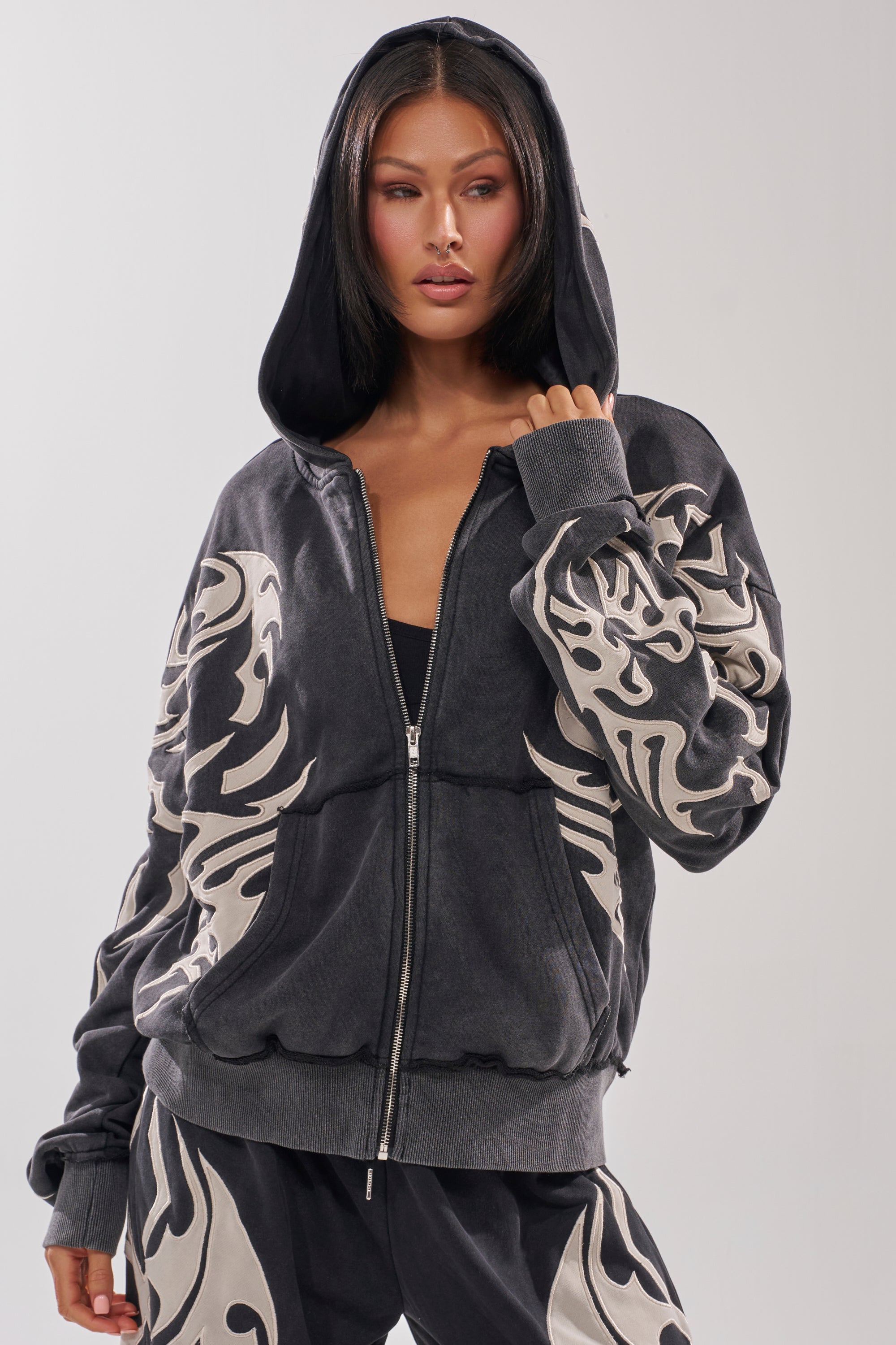 ON FIRE ZIP UP SWEATSHIRT – AKIRA