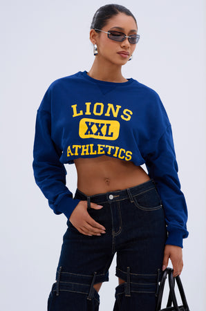 CHICAGO ATHLETIC CROP SWEATSHIRT – AKIRA