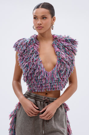 ミュージシャン Layered Coller Blouse [WH/] THE ONE FRINGE BLOUSE – AKIRA