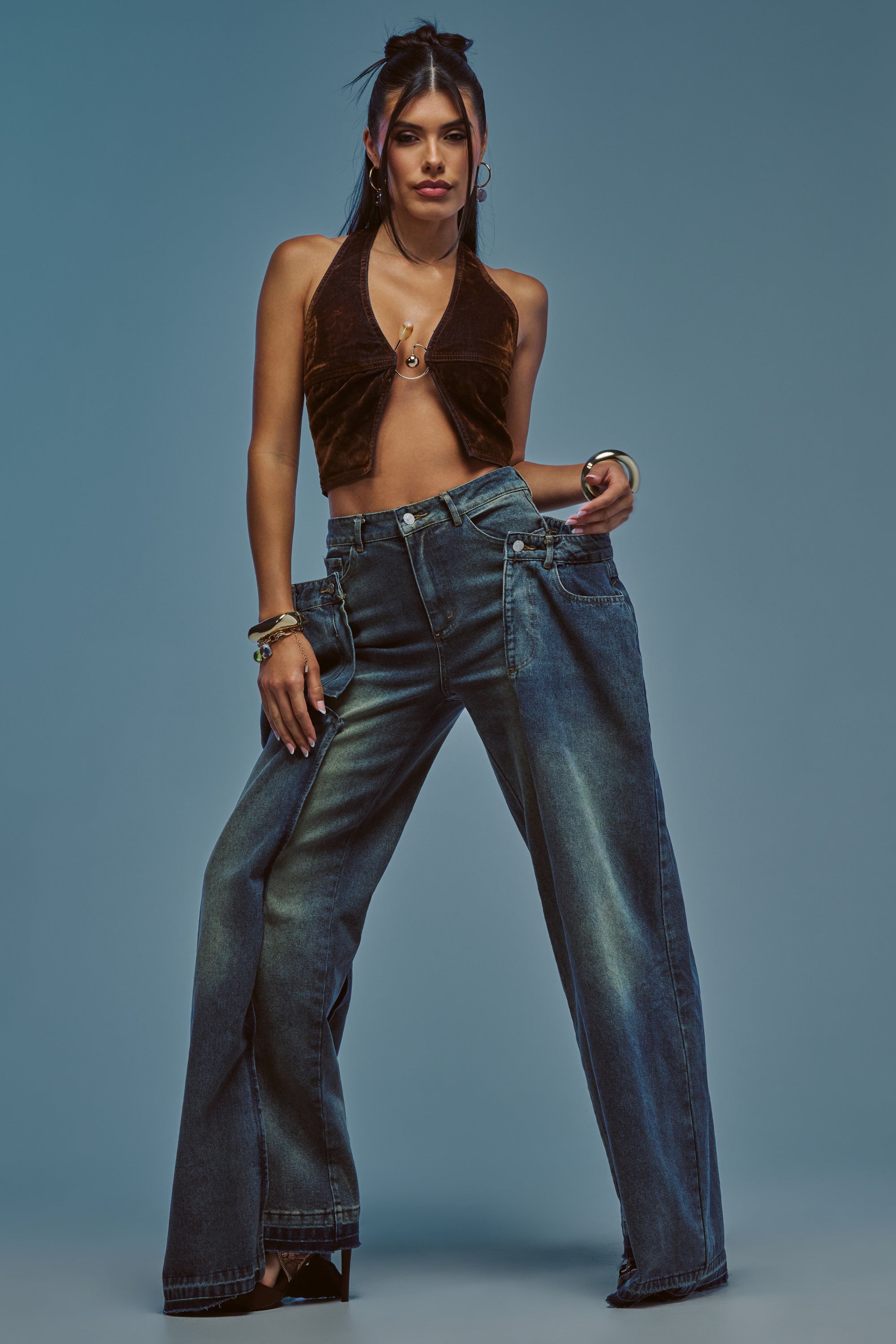 SEEING DOUBLE DECONSTRUCTED VINTAGE JEANS