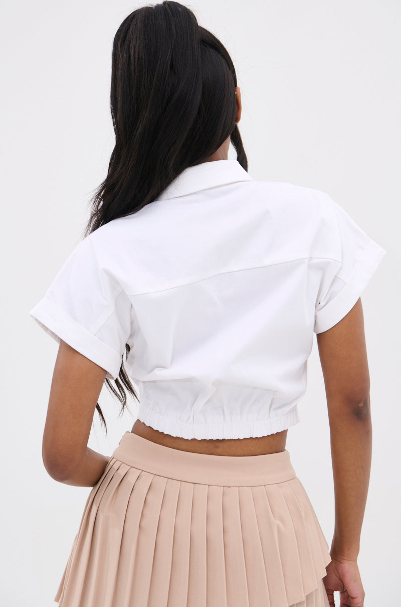 GUESS THE SIDE BUTTON DOWN BLOUSE – AKIRA