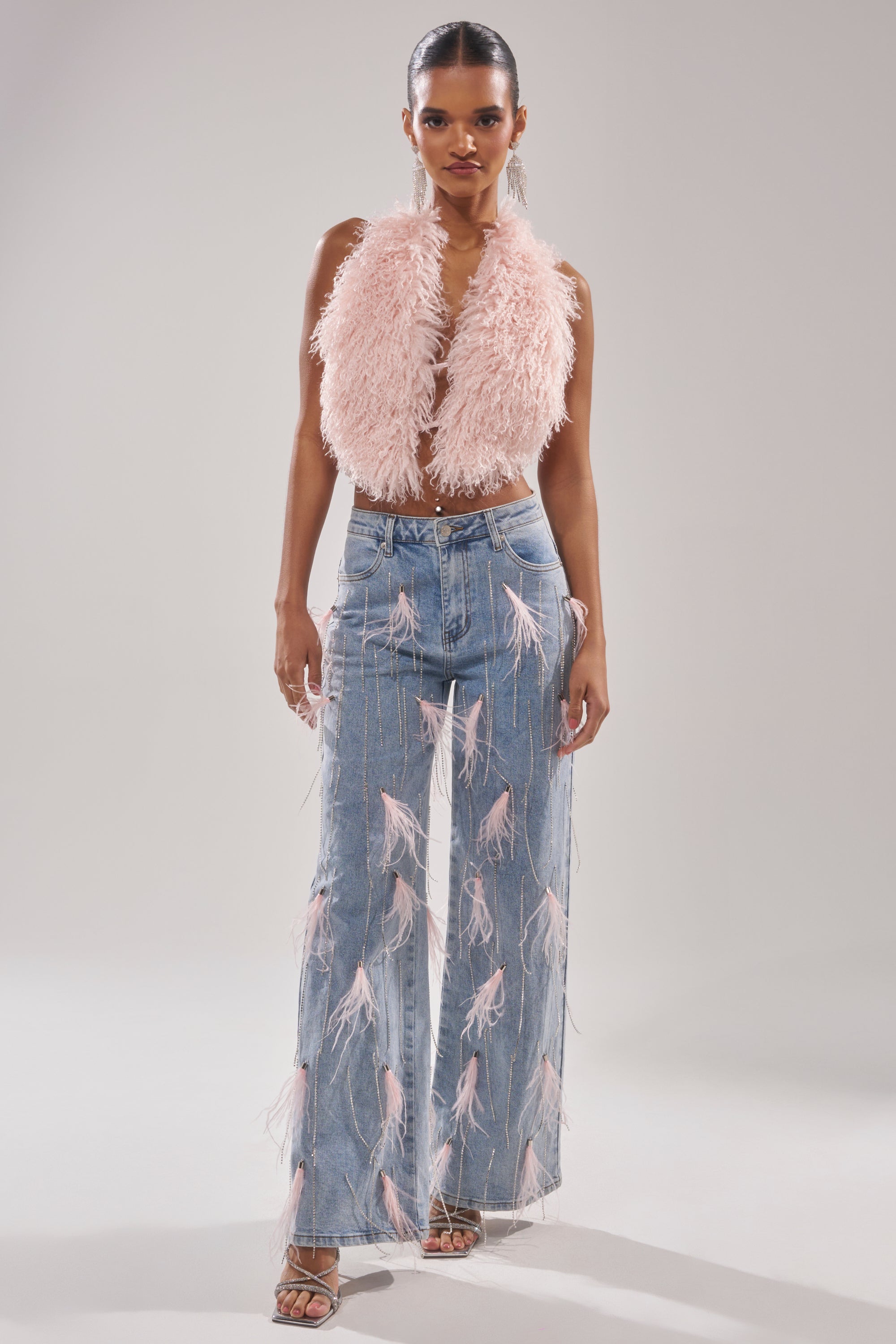 ACT UP FUR BLOUSE – AKIRA