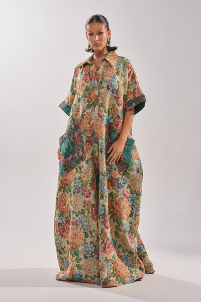 VANJA BROCADE JUMPSUIT – AKIRA