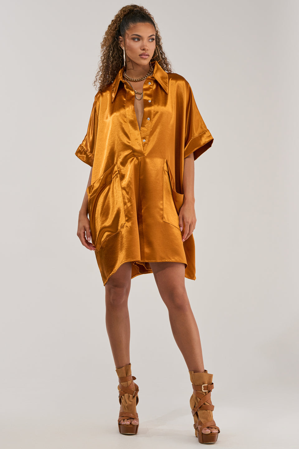 mustard yellow romper dress Falling For You Mustard Romper by Cotton Candy LA - Size S