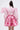 RENAISSANCE TWO-TONE BROCADE MINI DRESS IN PINK