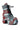 The AZALEA WANG JULIEN BLUE MULTI CHUNKY BOOTIE features a plaid textile upper in red, blue, black, and white with a thick sole and lace-up design, perfect for making a bold statement.