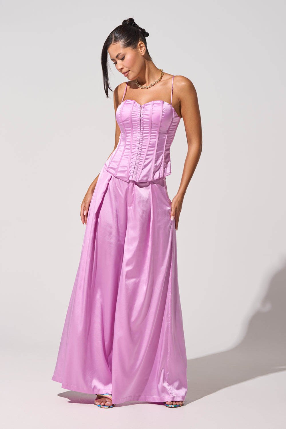 light purple corset dress AKIRA In Full Bloom Light Purple Corset Top