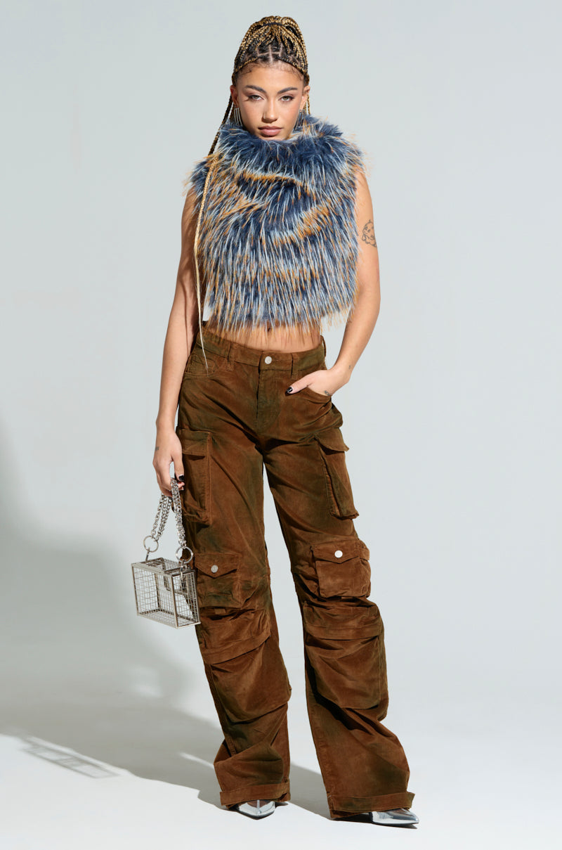 ジャケット・アウター THEREDTHREAD S flip fur pants vest THEREDTHREAD / ザレッドスレッド】S flip fur vest