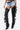 AZALEA WANG KARTICE BLACK FLAT WESTERN CHAP BOOT