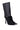 The AZALEA WANG ELLIS BLACK BOOTIE is a chic high-heeled bootie with a pointed toe, detailed black mesh upper, and crisscross strap design, paired with an elegant stiletto heel.