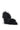 The AZALEA WANG KURT BLACK FUR EMBELLISHED PUMP is a black stiletto heel fully covered in long, shaggy faux fur, showcased against a plain white background.