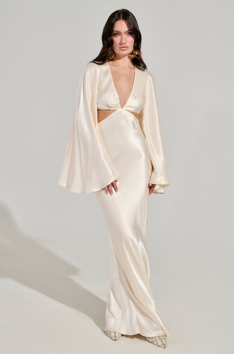 TAYLOR SATIN MAXI DRESS AKIRA TAYLOR SATIN MAXI DRESS AKIRA